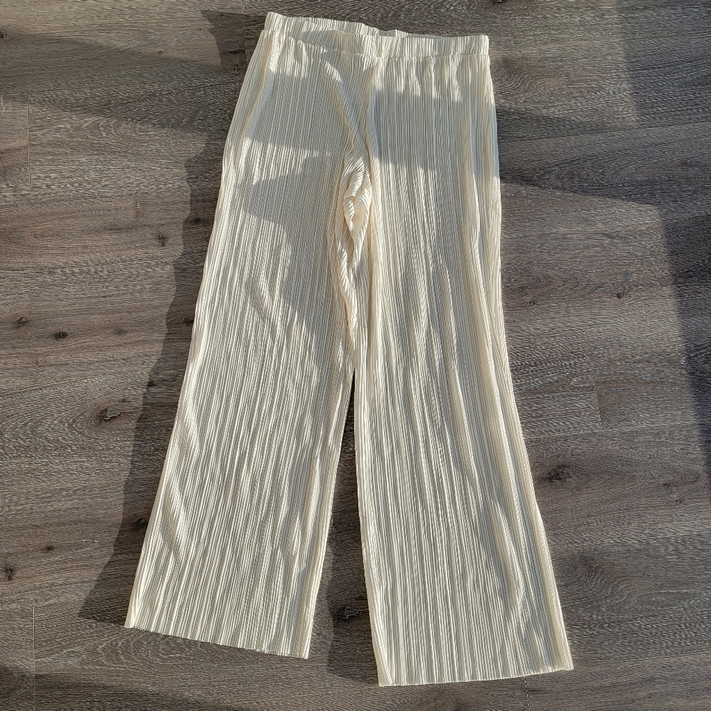 H&M pleated jersey pants M